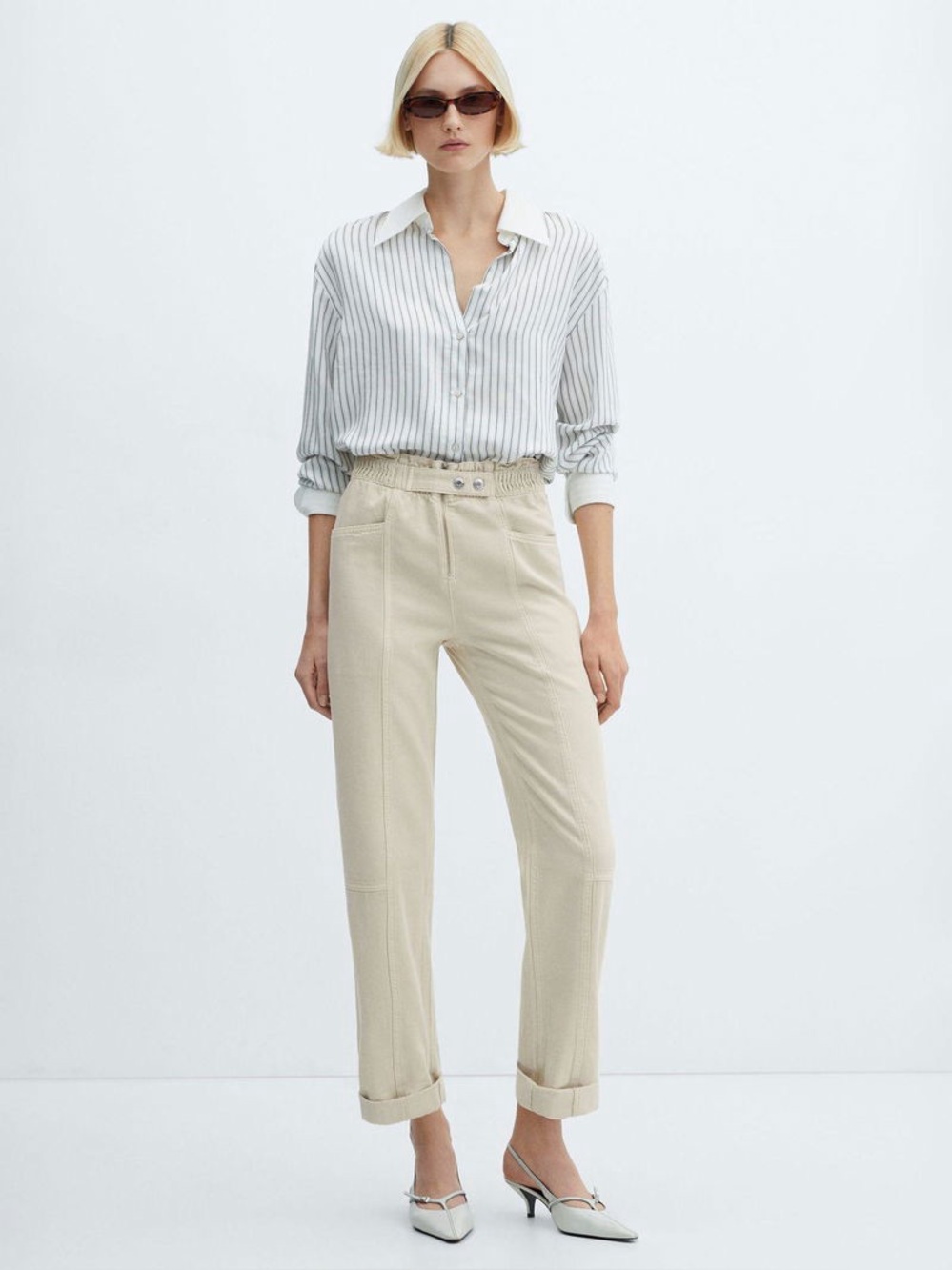 Mango High Rise Pants - Picture 2 of 10